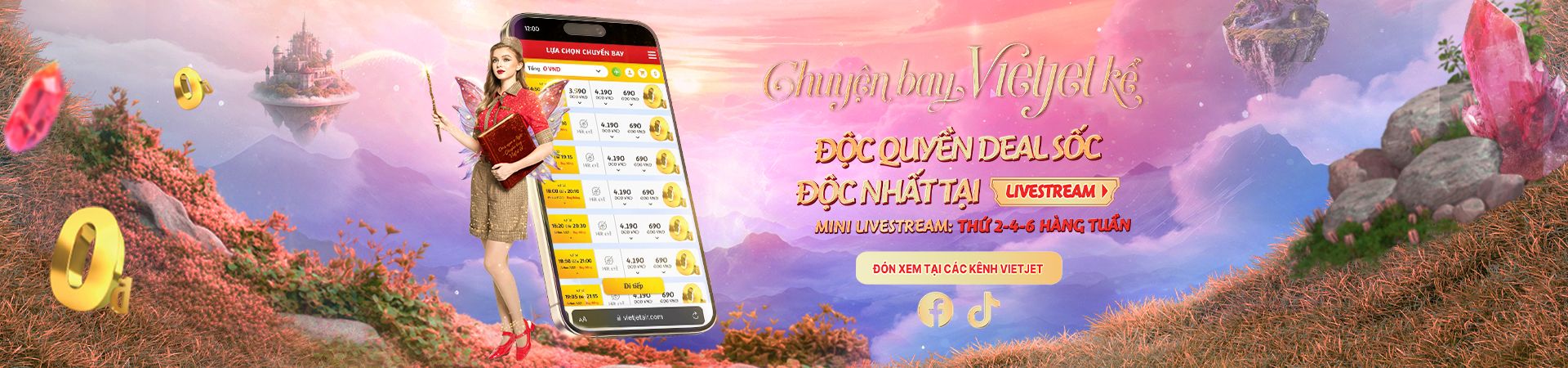 Chuyện Deal Vietjet Kể – Ưu đãi Livestream cực sốc!
